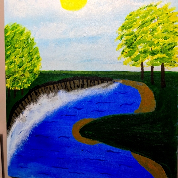 Original professional paintings of a river - Picture 1 of 3